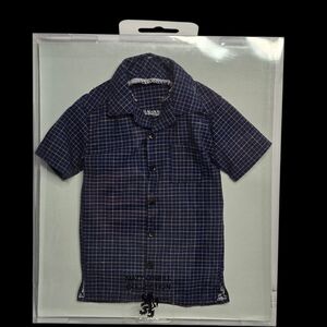 Tonner Matt O’Neill Summer Days Blue Plaid Short Sleeve Shirt For 17 Inch Doll